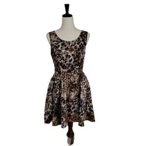 Stylestalker Animal Print Teen Riot Skater Dress Size 6
